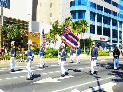 PRINCE KŪHIŌ PARADE!  プリンス　クヒオ　デー　　ワイキキでパレード